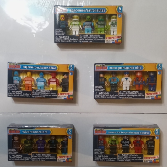 Make It Blocks Lego Monsters Spacemen Superheroes Wizards Figures Set lo… - Picture 10 of 11